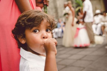 Boy at wedding at Villas Caletas