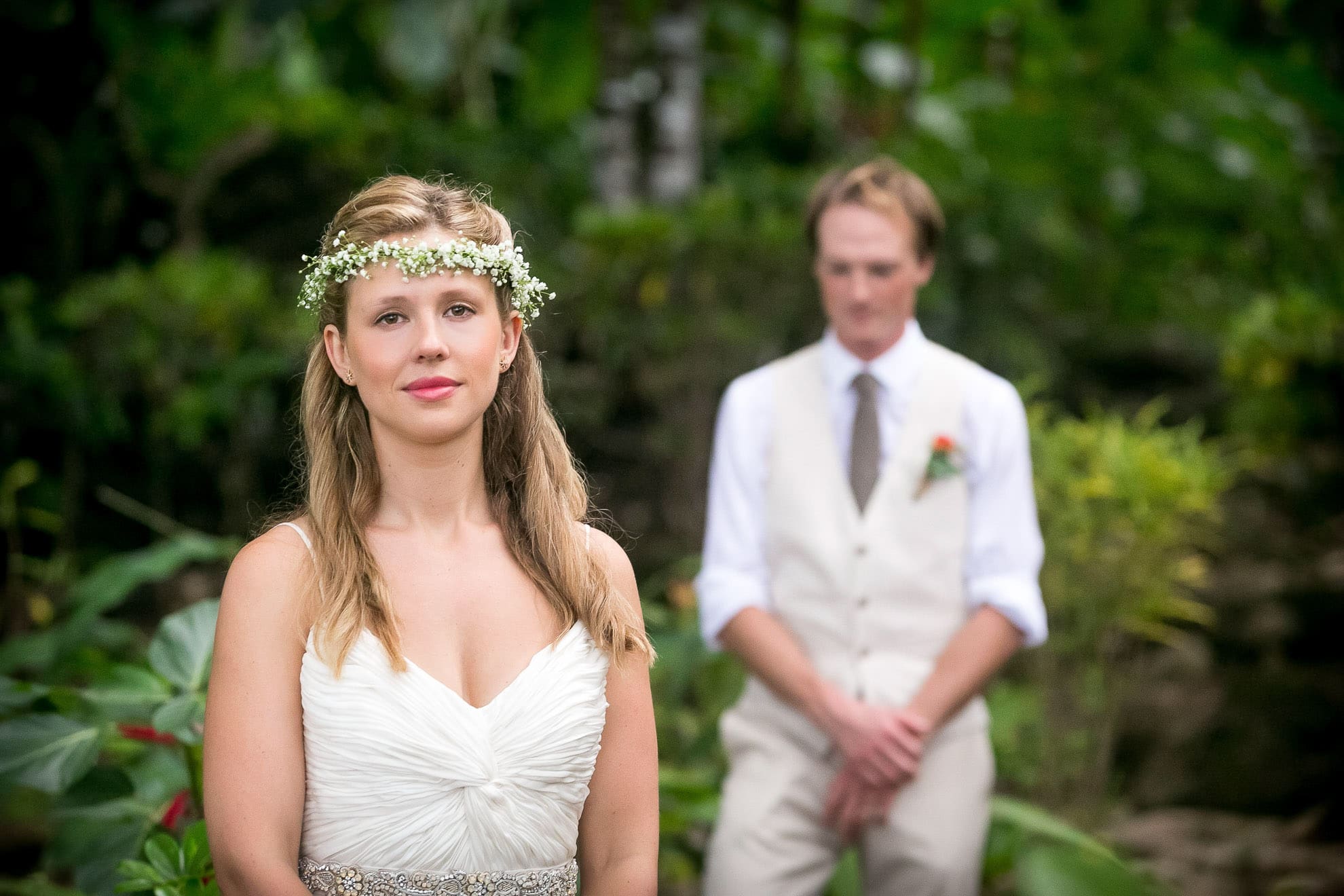 Bride and groom in Costa Rica.