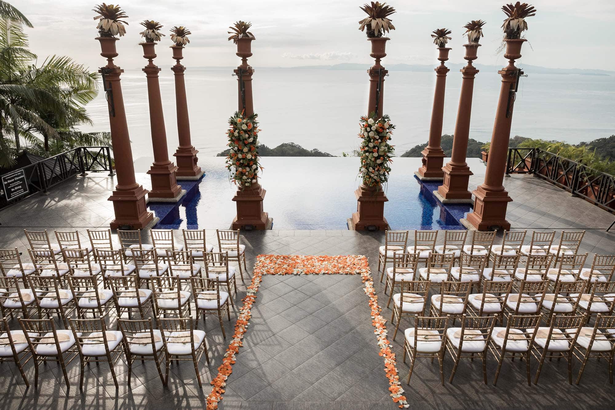 ceremony set up at zephyr palace