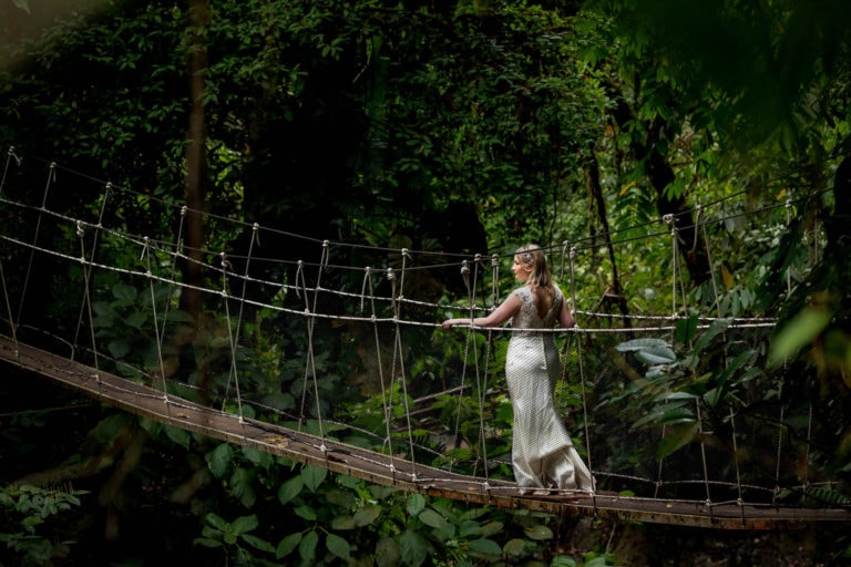 Forest Wedding with Waterfalls and Hanging Bridges!