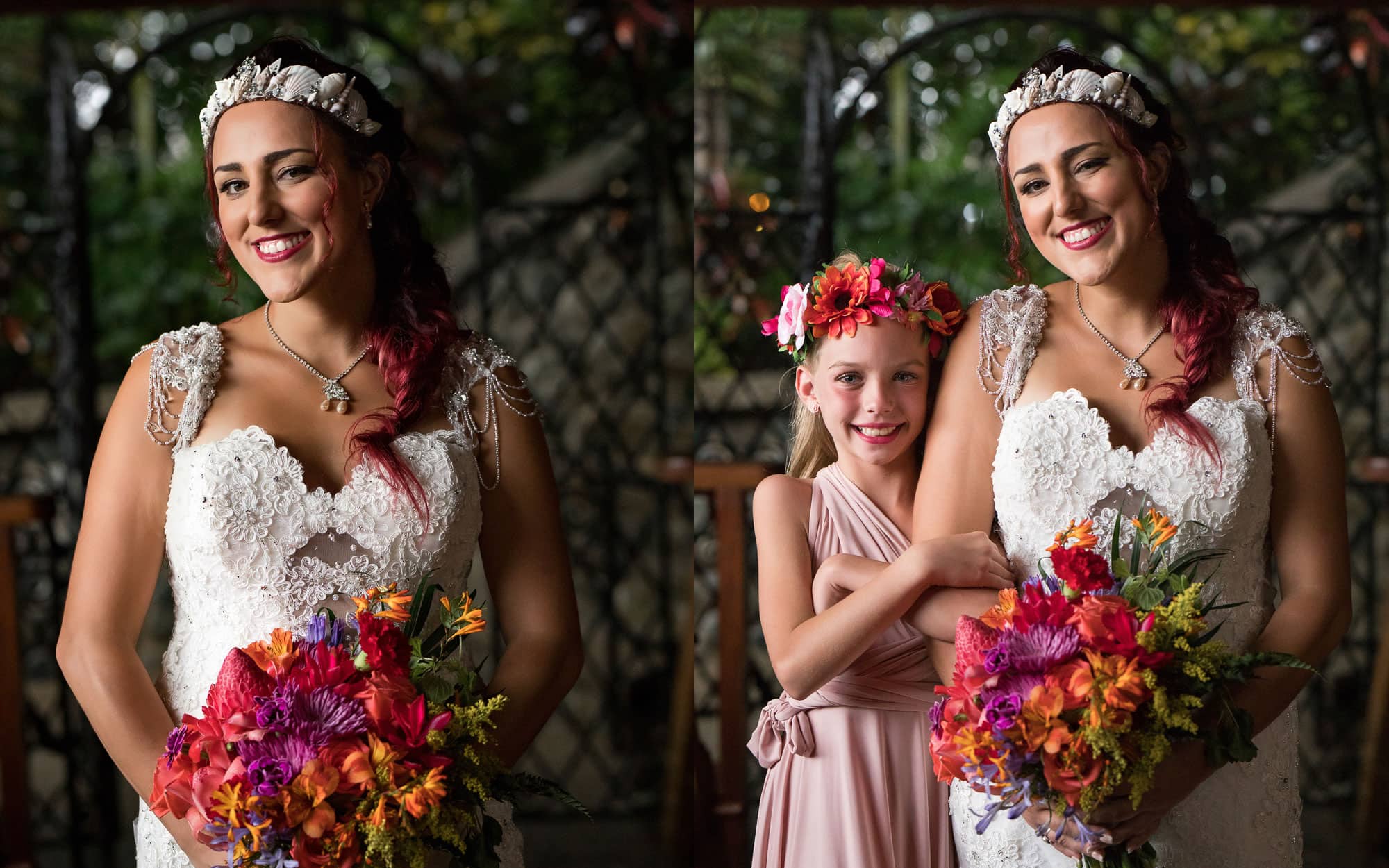 Loves blooms like the lovely flowers in the bride's hands