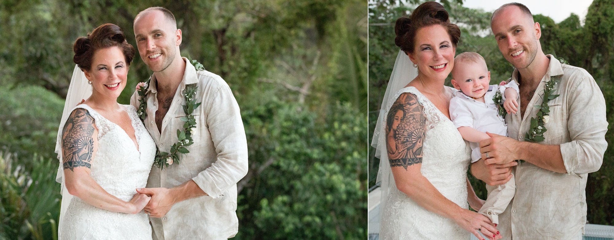 Bridal portraits after an emotional wedding ceremony