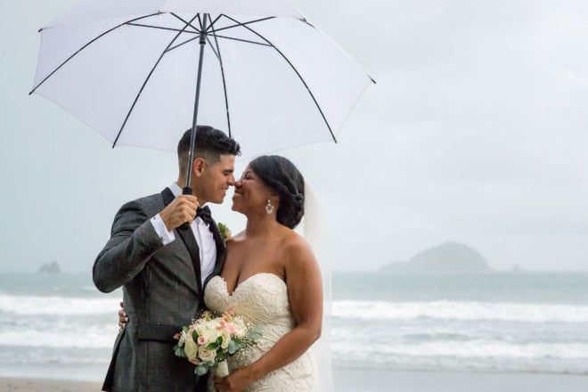 Couple on the beach: a timeless wedding venue idea