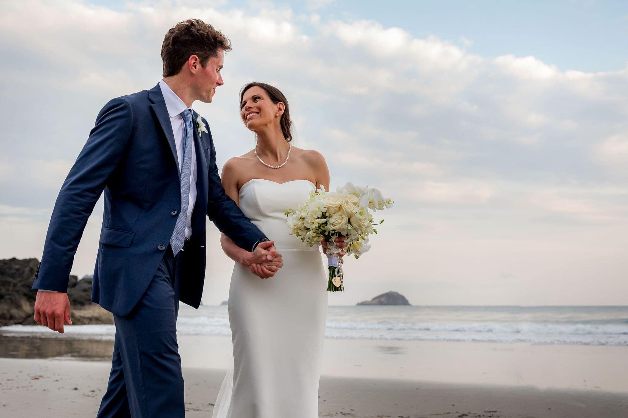 wedding on beach costa rica