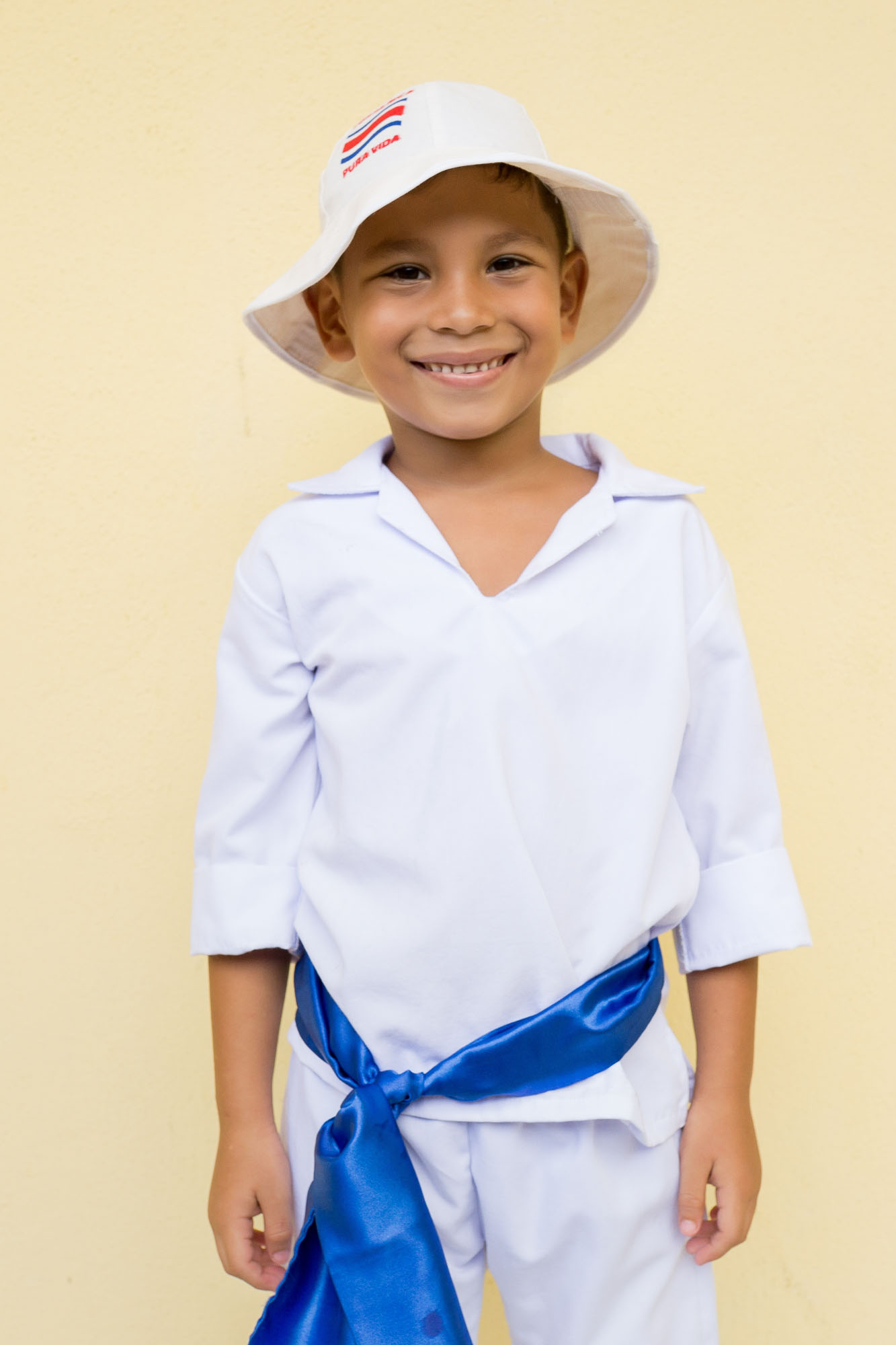 Little boy in campesino outfit (traditional Costa Rican clothing)