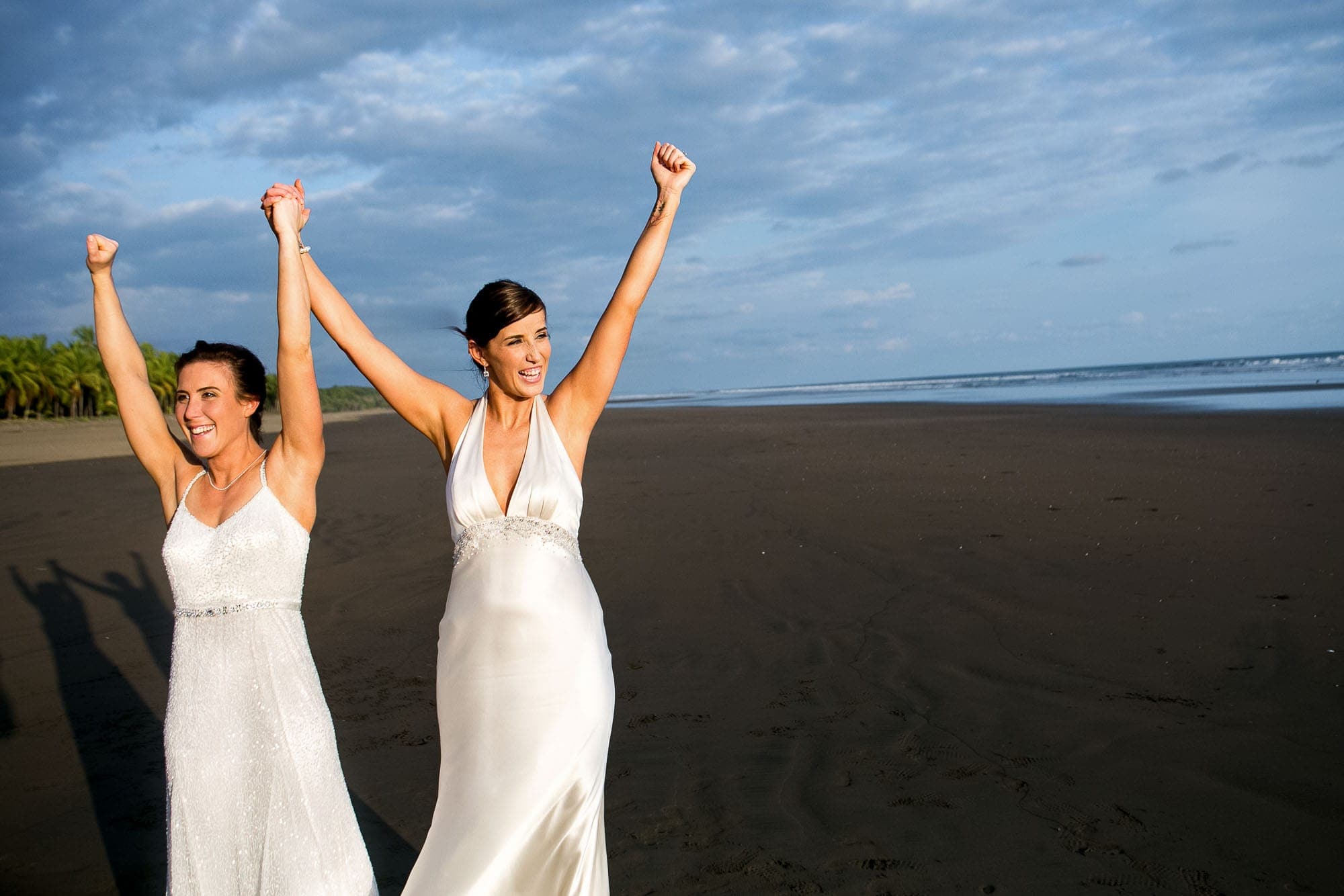 two brides at same sex wedding in Costa Rica