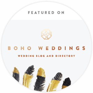 featured on boho weddings