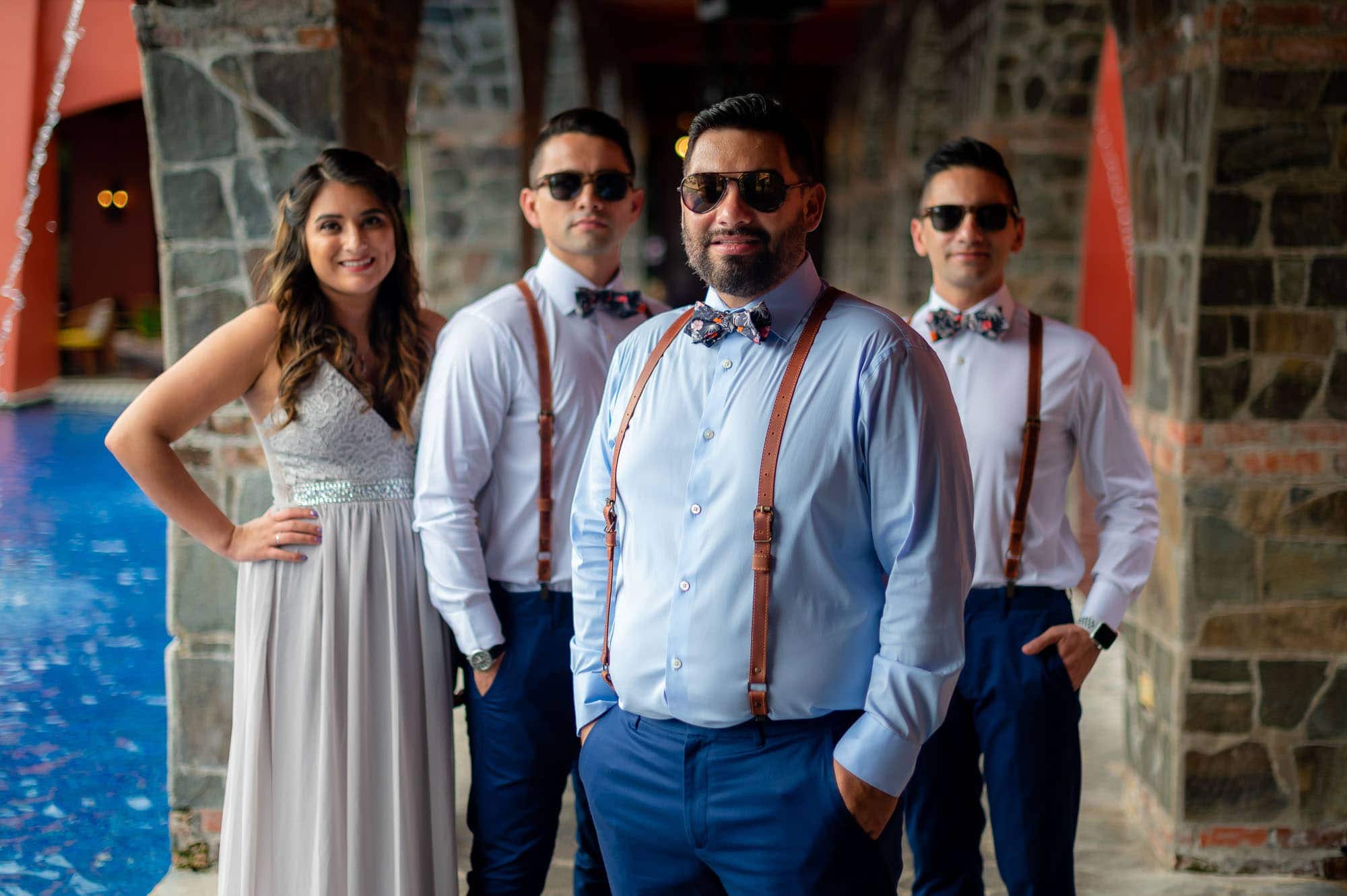 groom with family at los sueños