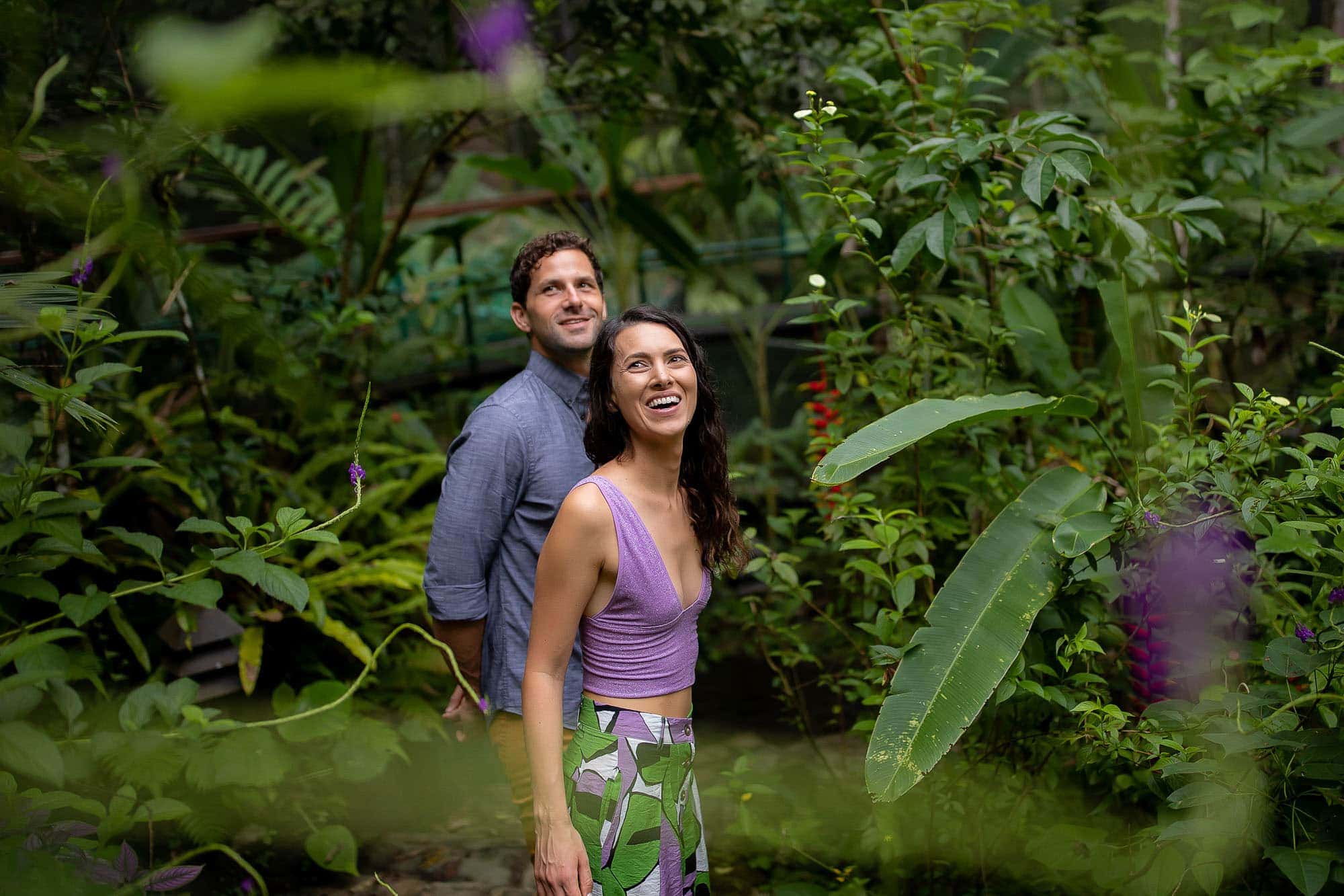 walking through the rainforest together