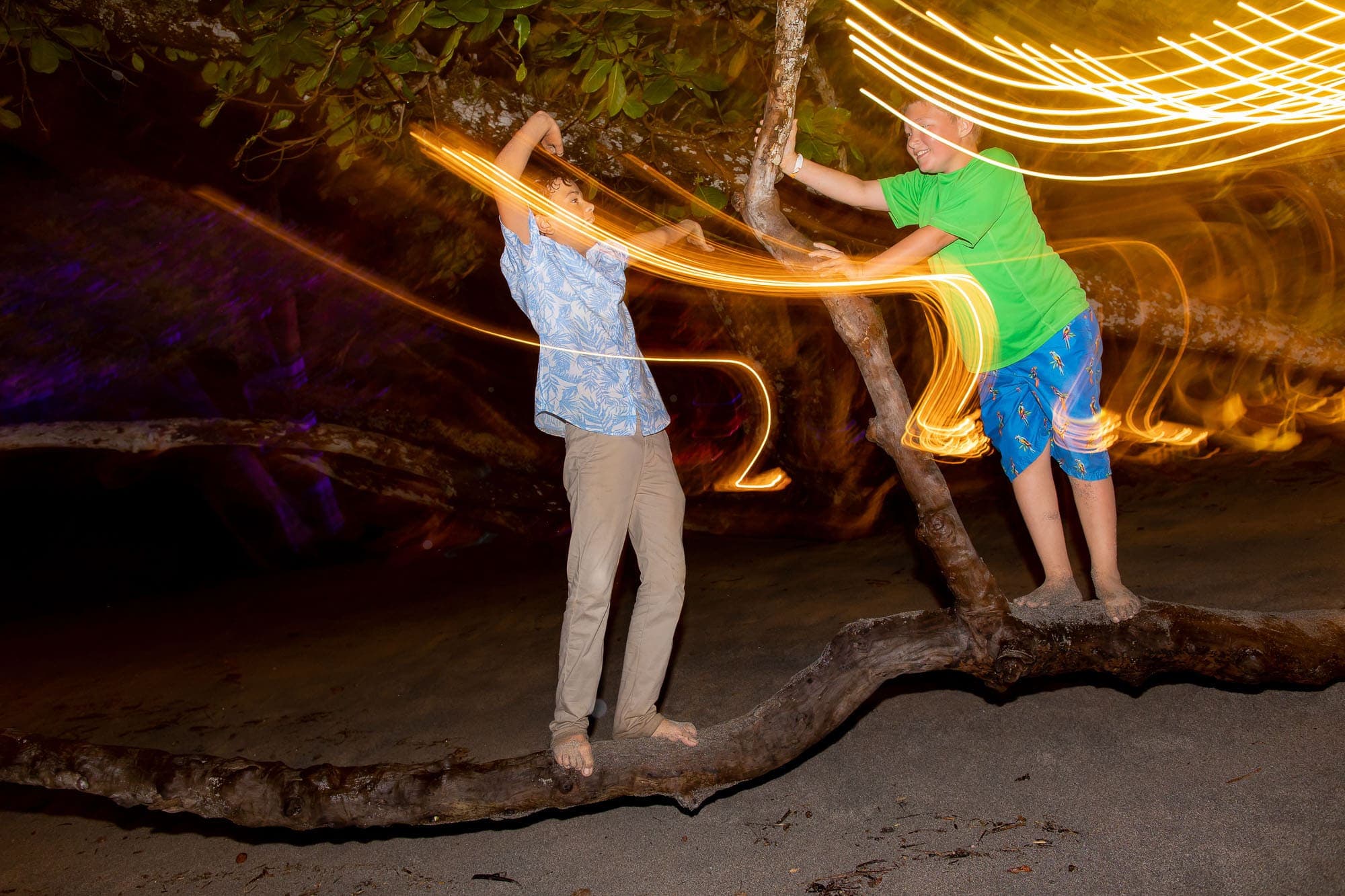 Dancing the night away at an eco resort in Costa Rica