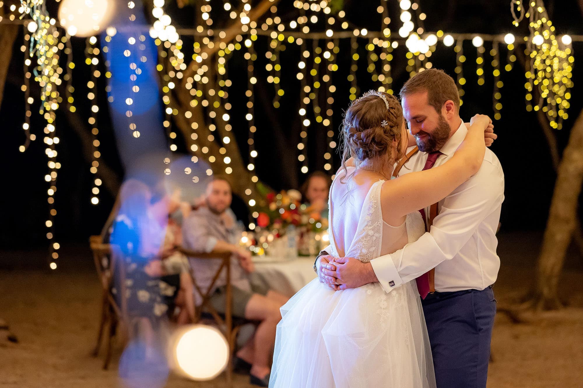 bride and groom dancing at their dream wedding