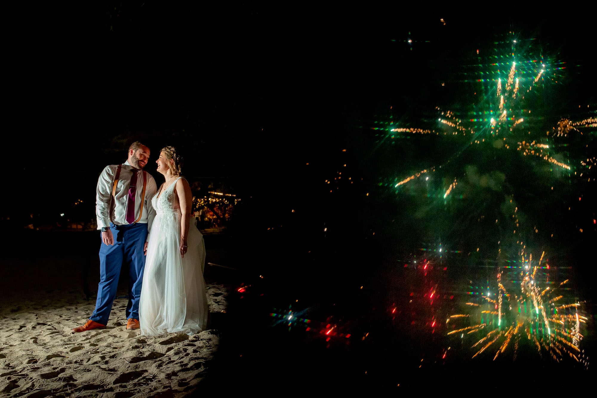 Dreams las mareas weddings fireworks show!