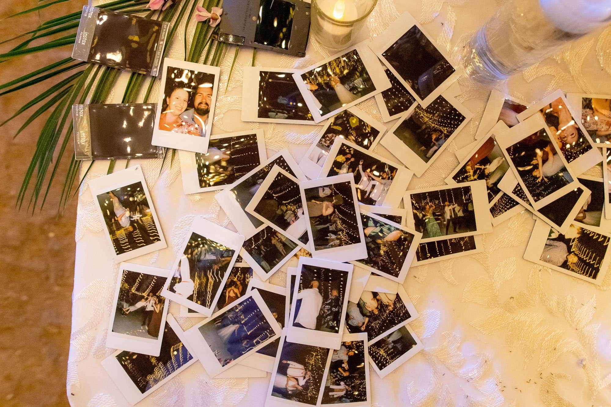 polaroid photo momentos of a dreams las mareas wedding reception