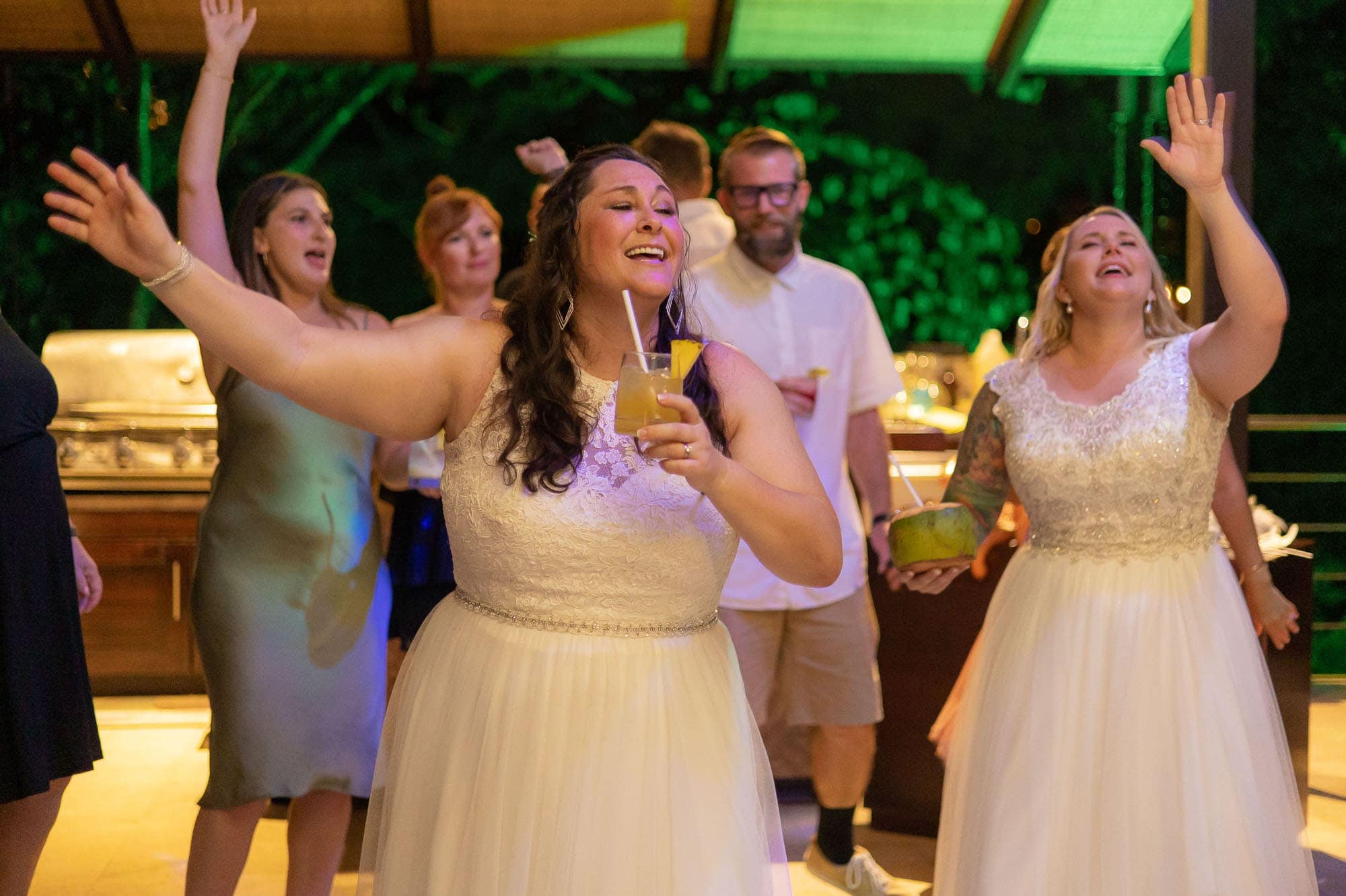 brides dancing at wedding