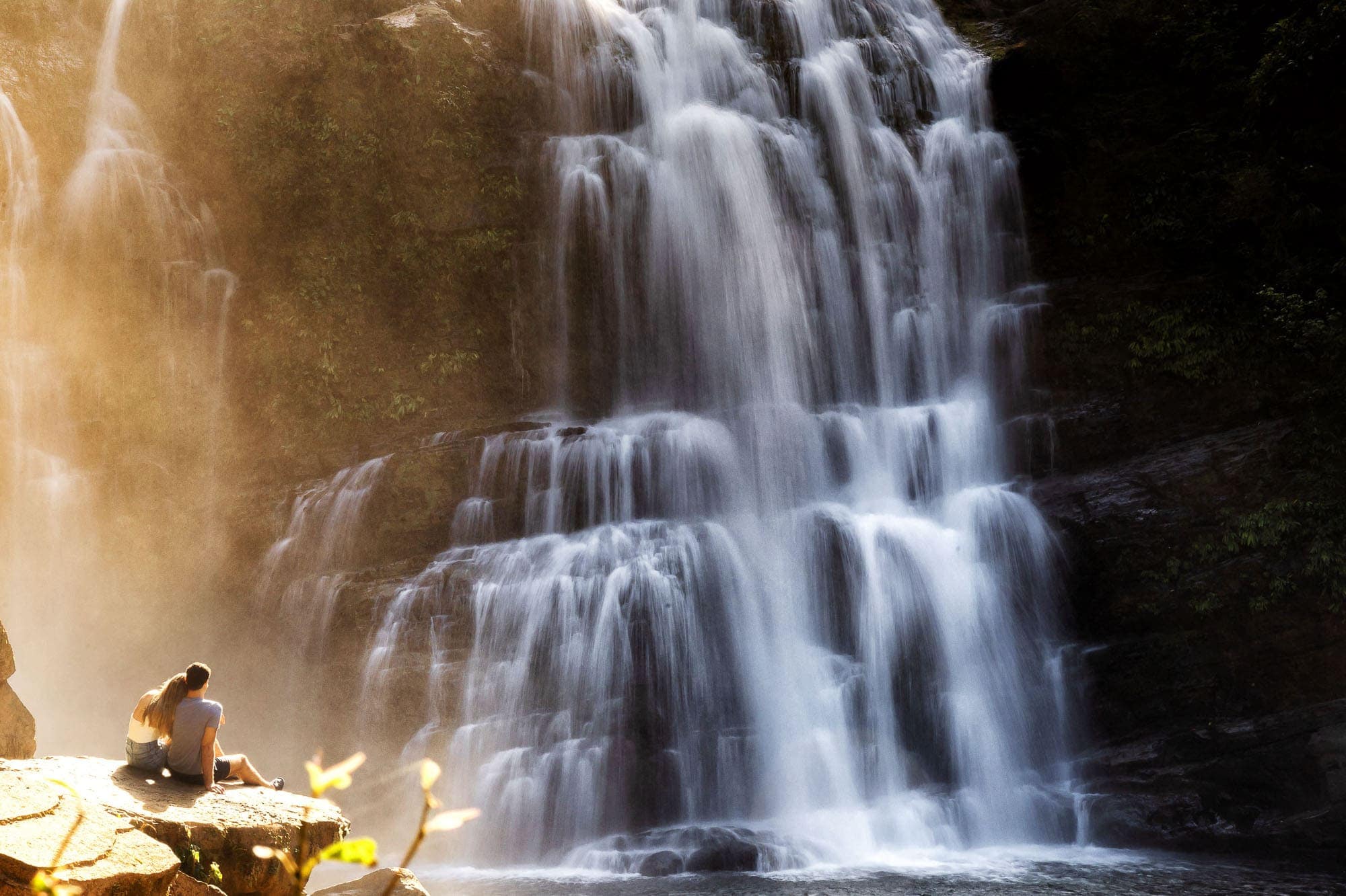 photos at waterfall