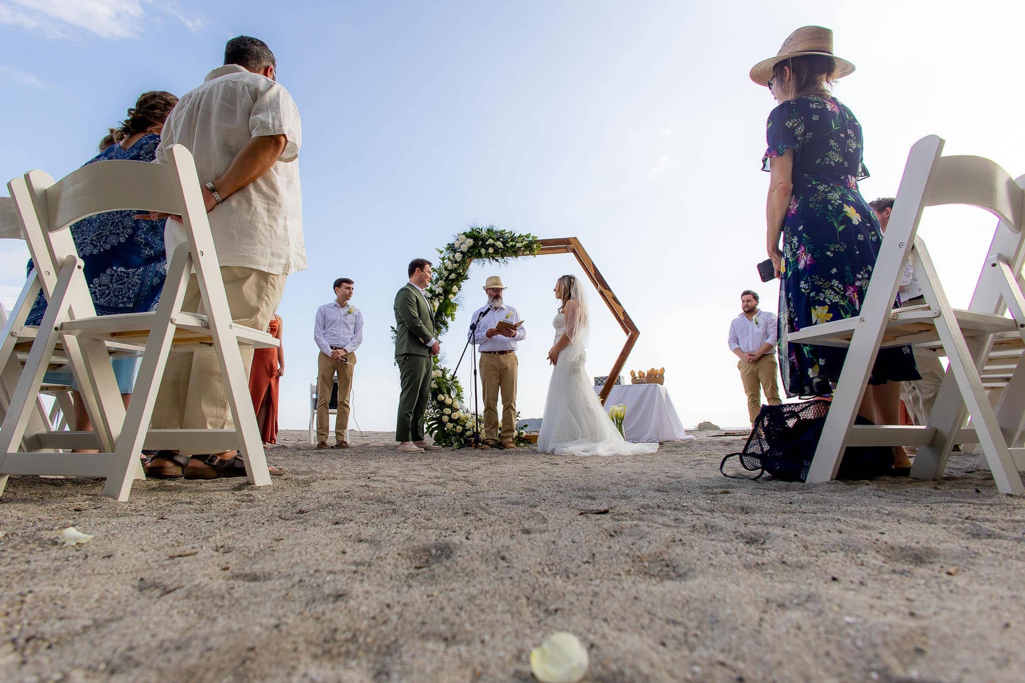 Creating memories wedding ceremony on the beach