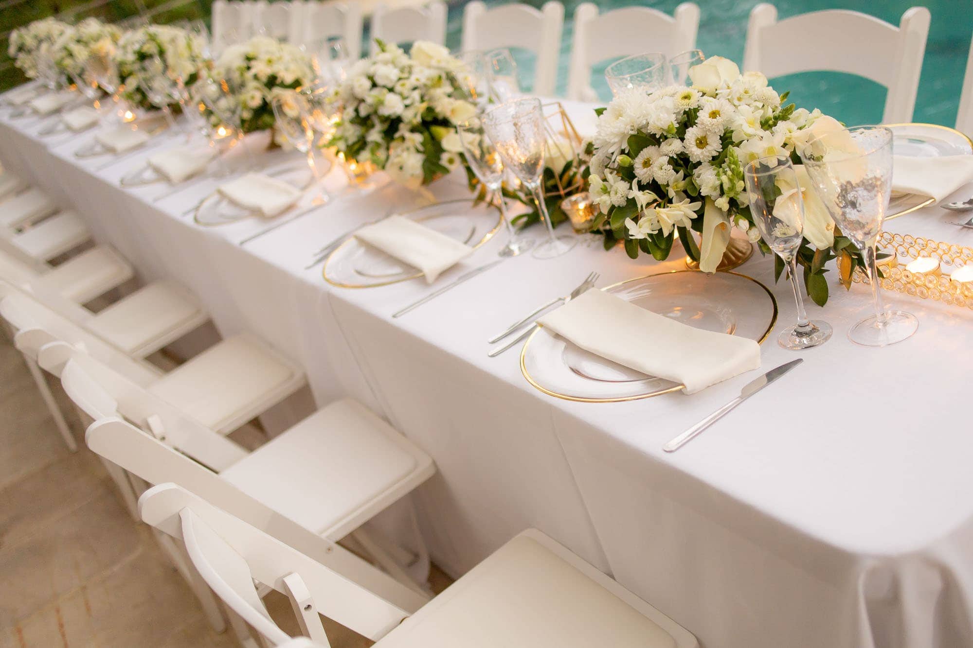 The lovely reception table
