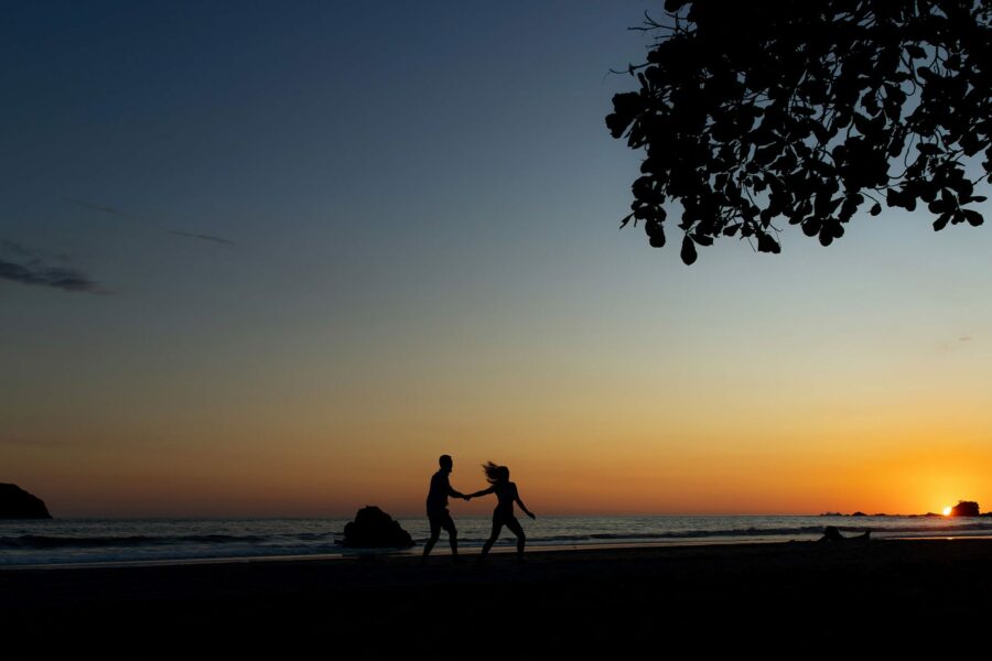engagement proposal at sunset