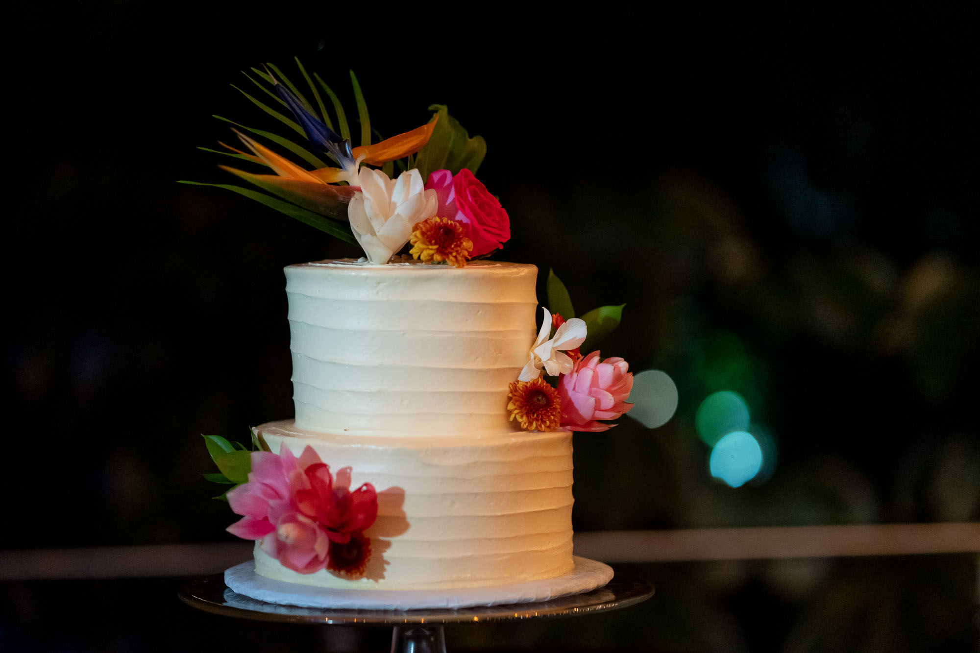 Beautiful white wedding cake